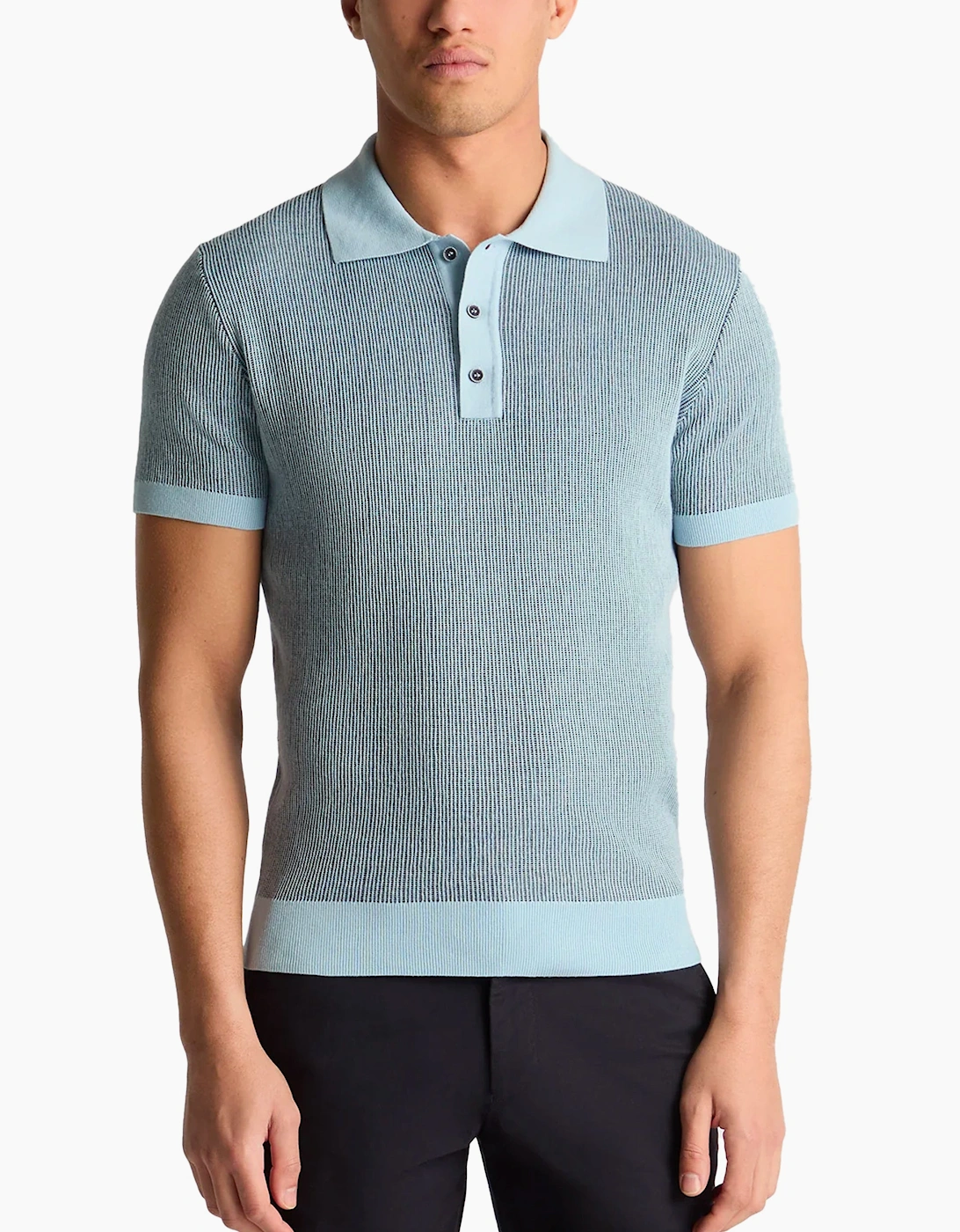 Knitted Polo Shirt BLUE, 6 of 5