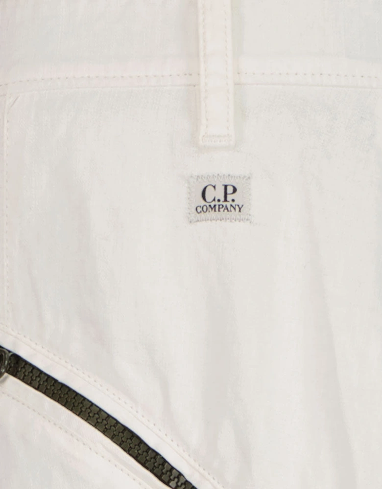C.P. Plated Linen Cargo Pants