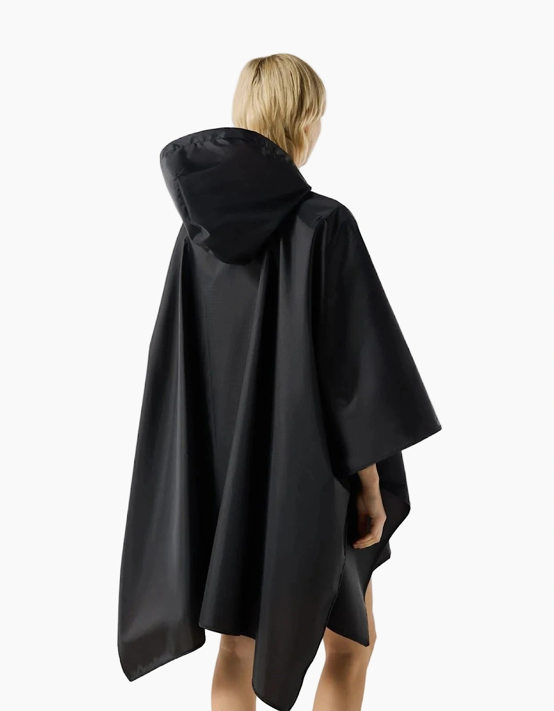 Packable Black Rain Ponchos - One Size
