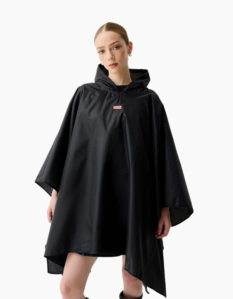 Packable Black Rain Ponchos - One Size