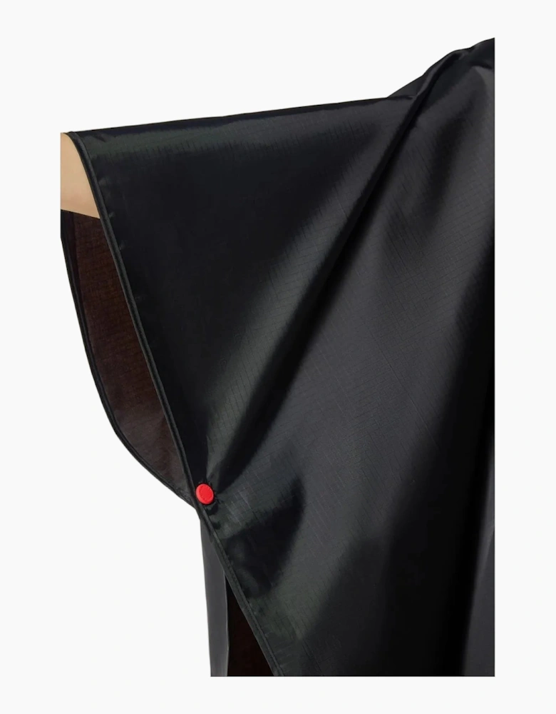 Packable Black Rain Ponchos - One Size