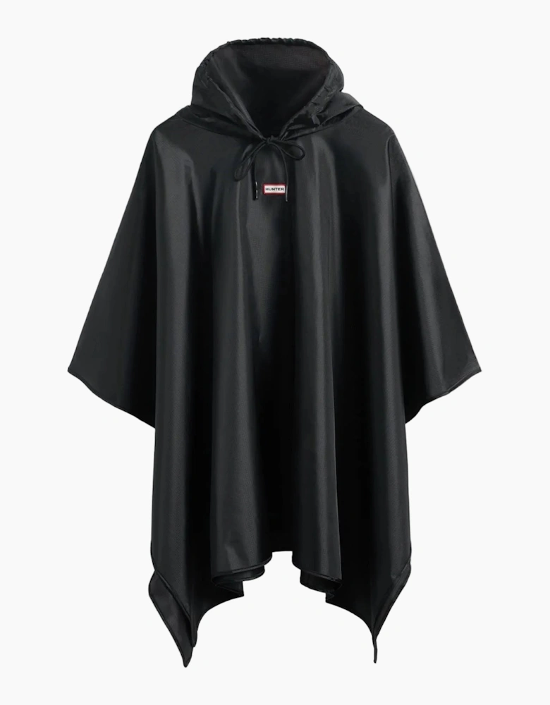 Packable Black Rain Ponchos - One Size