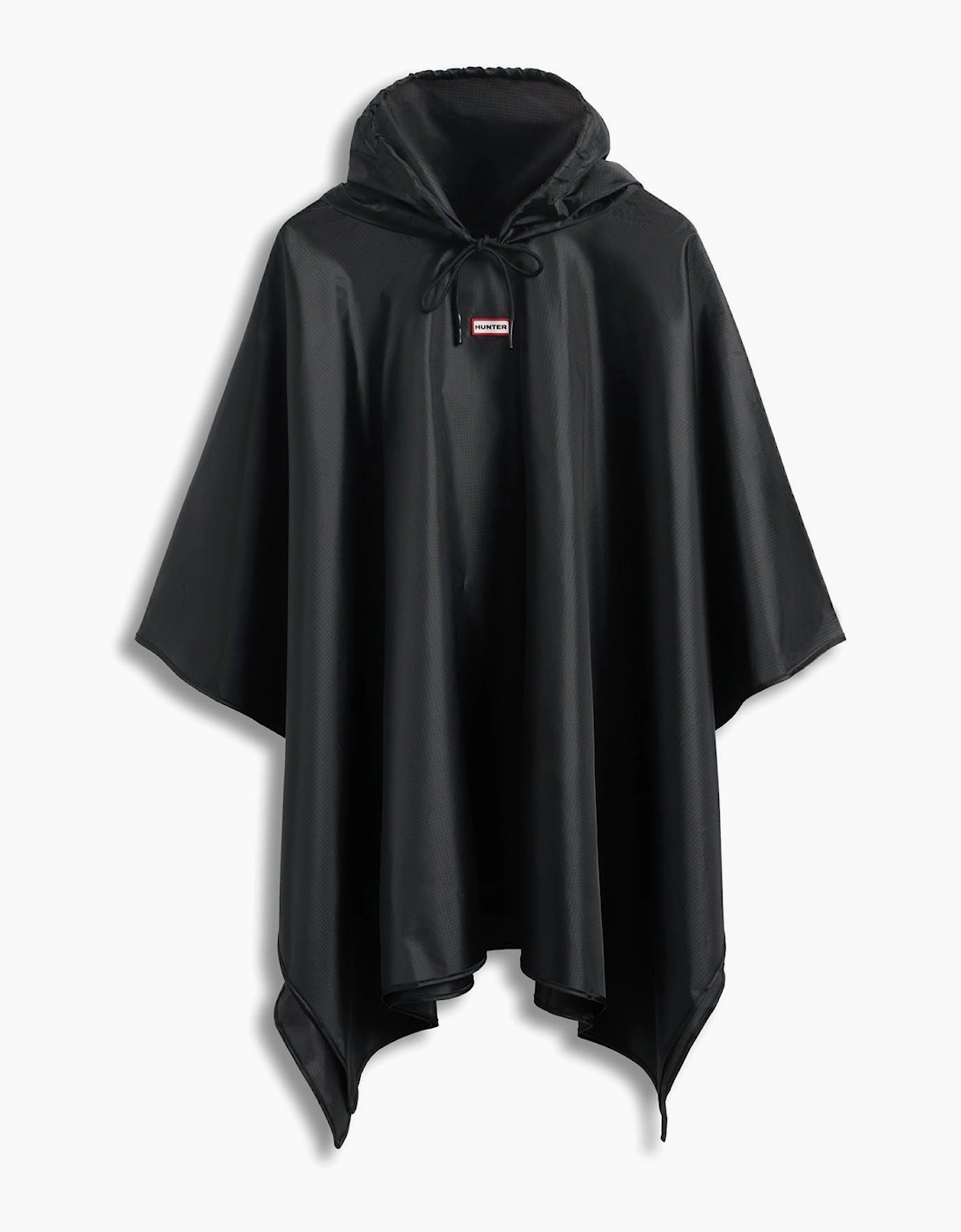 Packable Unisex Adults Black Rain Ponchos - One Size