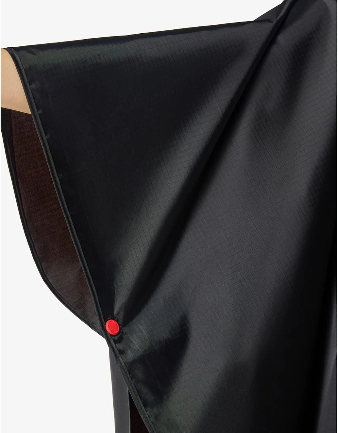 Packable Unisex Adults Black Rain Ponchos - One Size