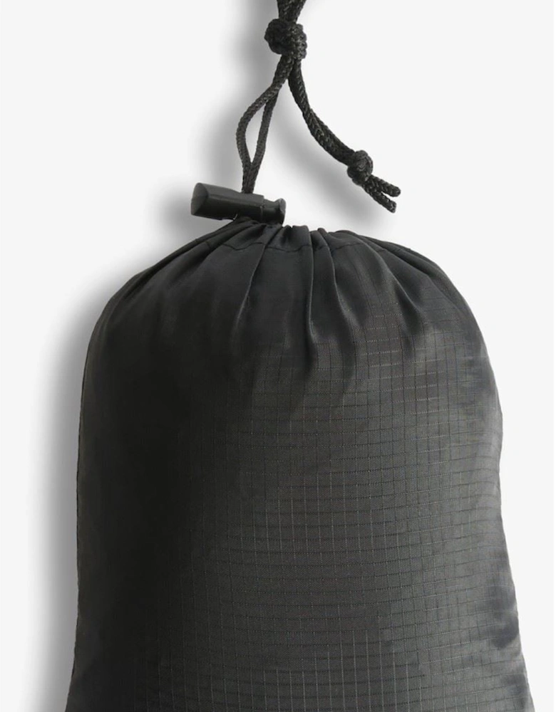 Packable Unisex Adults Black Rain Ponchos - One Size