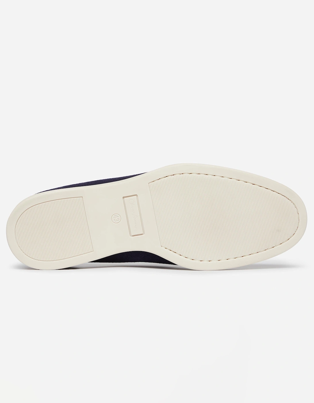 Alicante Suede Mens Moccasin Loafers - Midnight