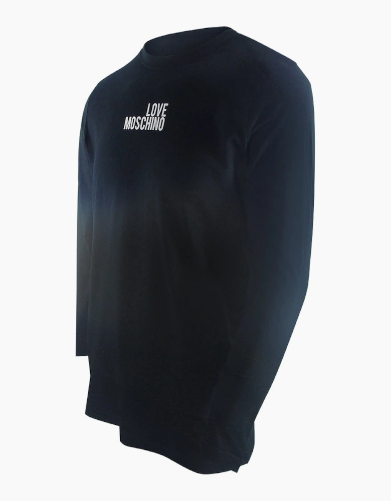 Logo Long Sleeve Black T-Shirt