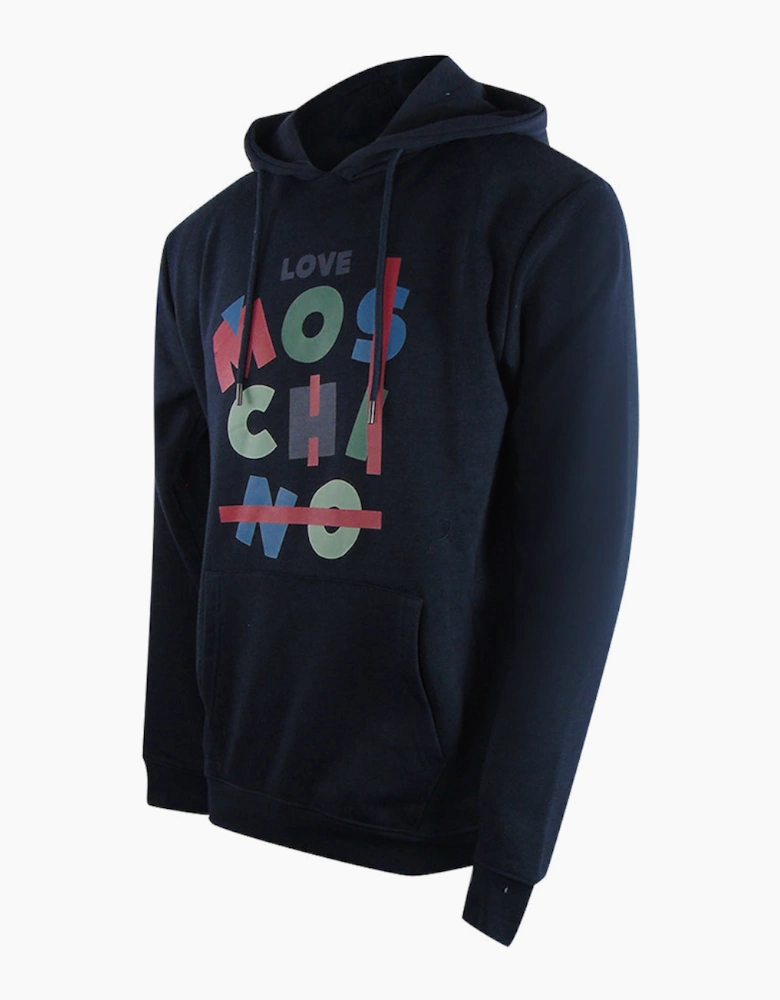 Jumble Logo Navy Blue Hoodie