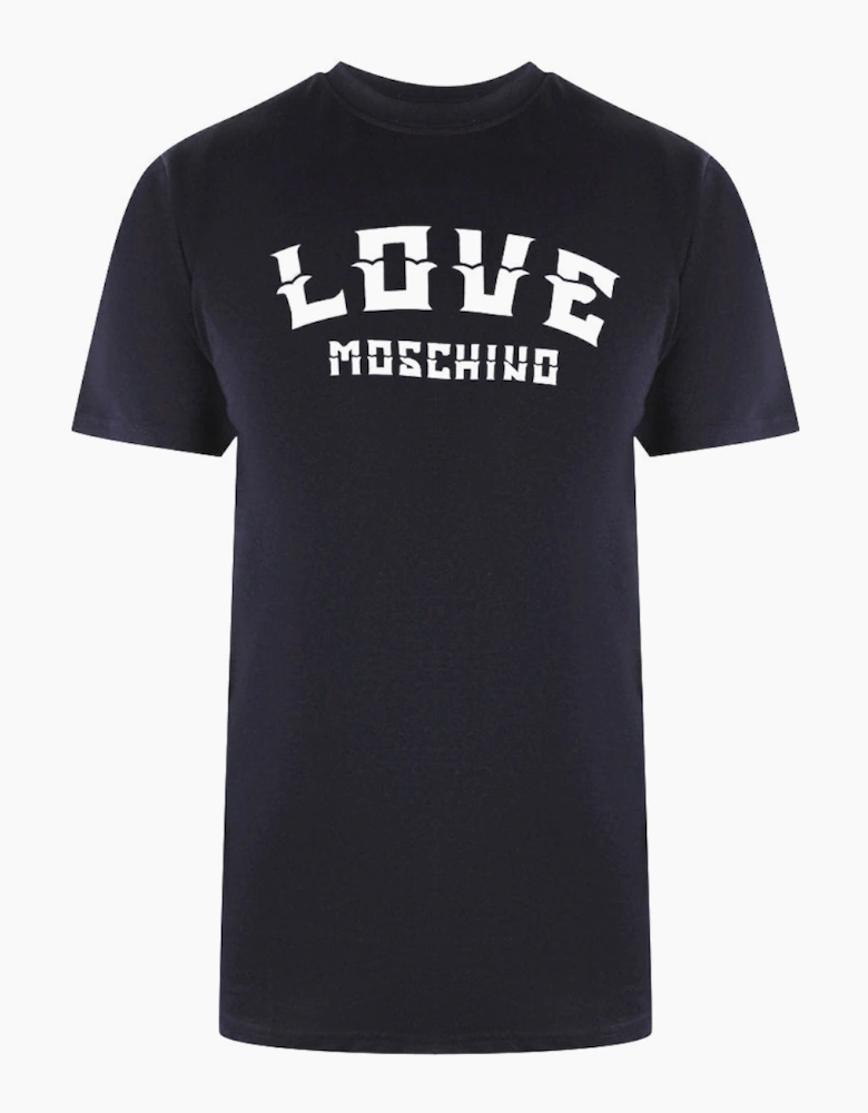 Bold Logo Navy Blue T-Shirt