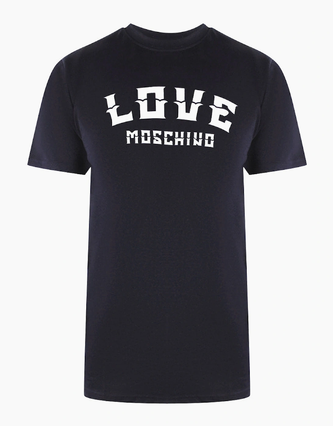 Love Moschino Men's Blue Bold Logo Navy T-Shirt  42 Xl