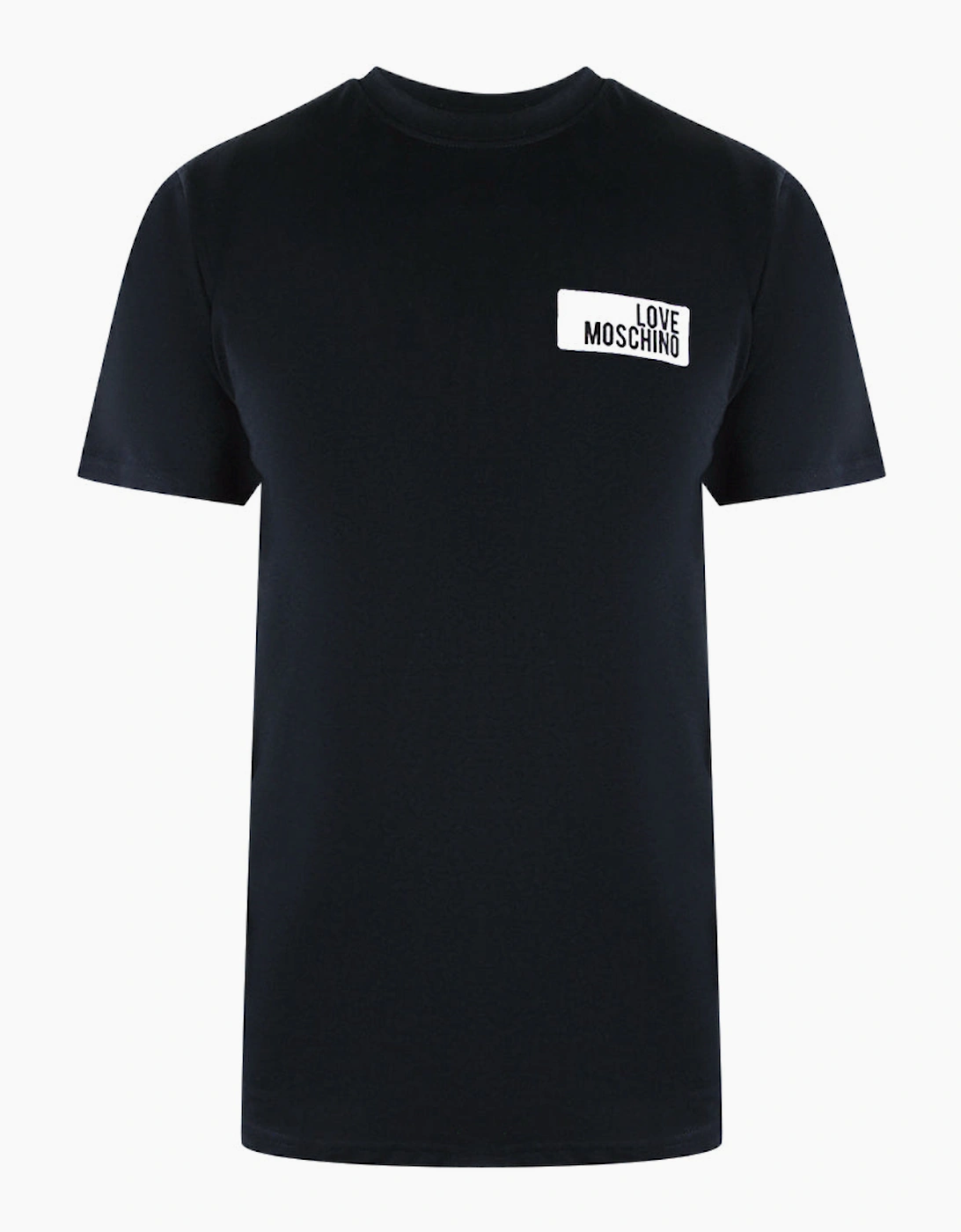 Love Moschino Men's Black Block Logo T-Shirt  44 Xxl