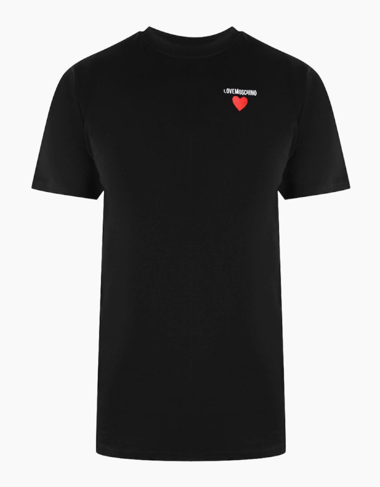 Small Heart Logo Black T-Shirt