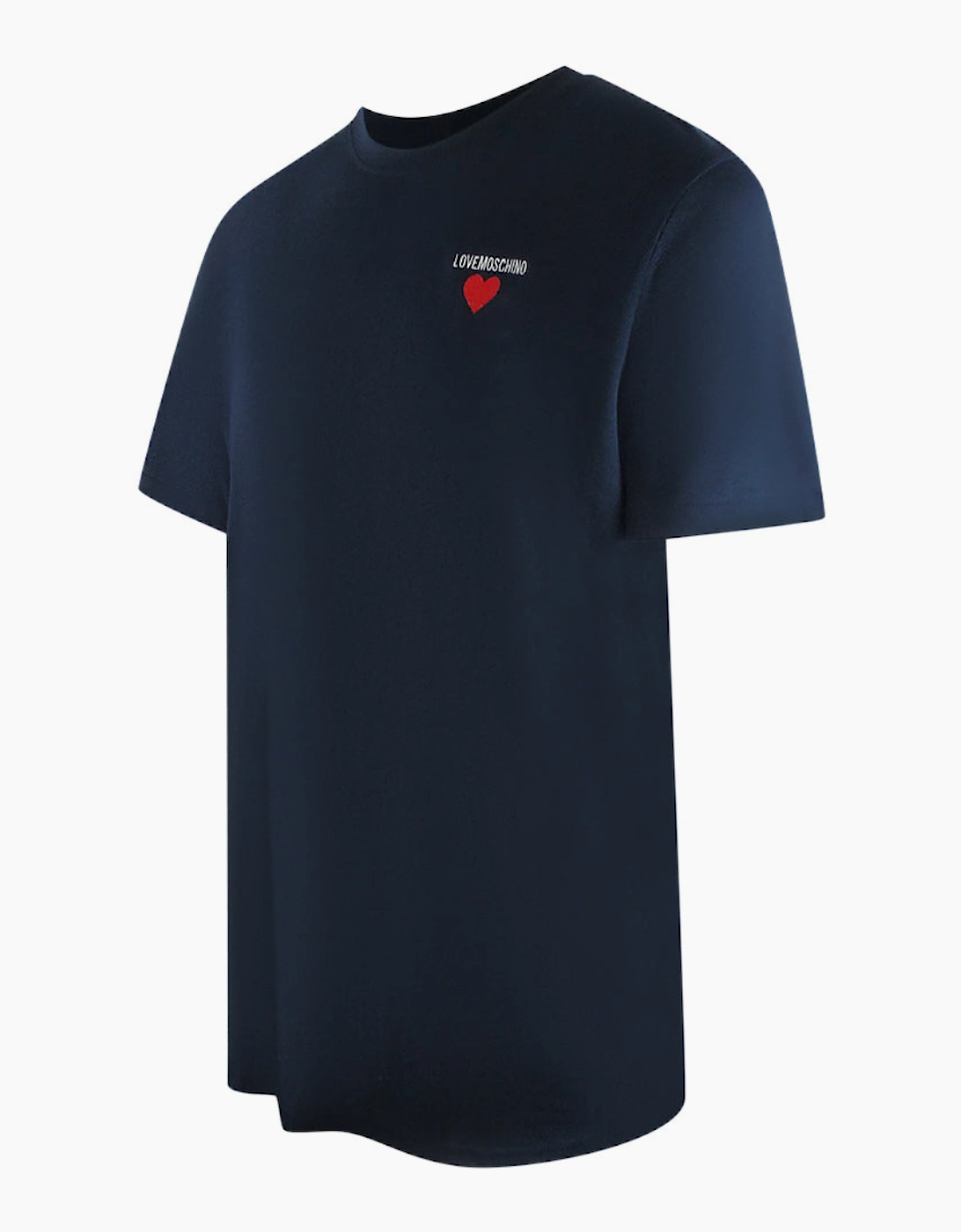 Small Heart Logo Navy Blue T-Shirt