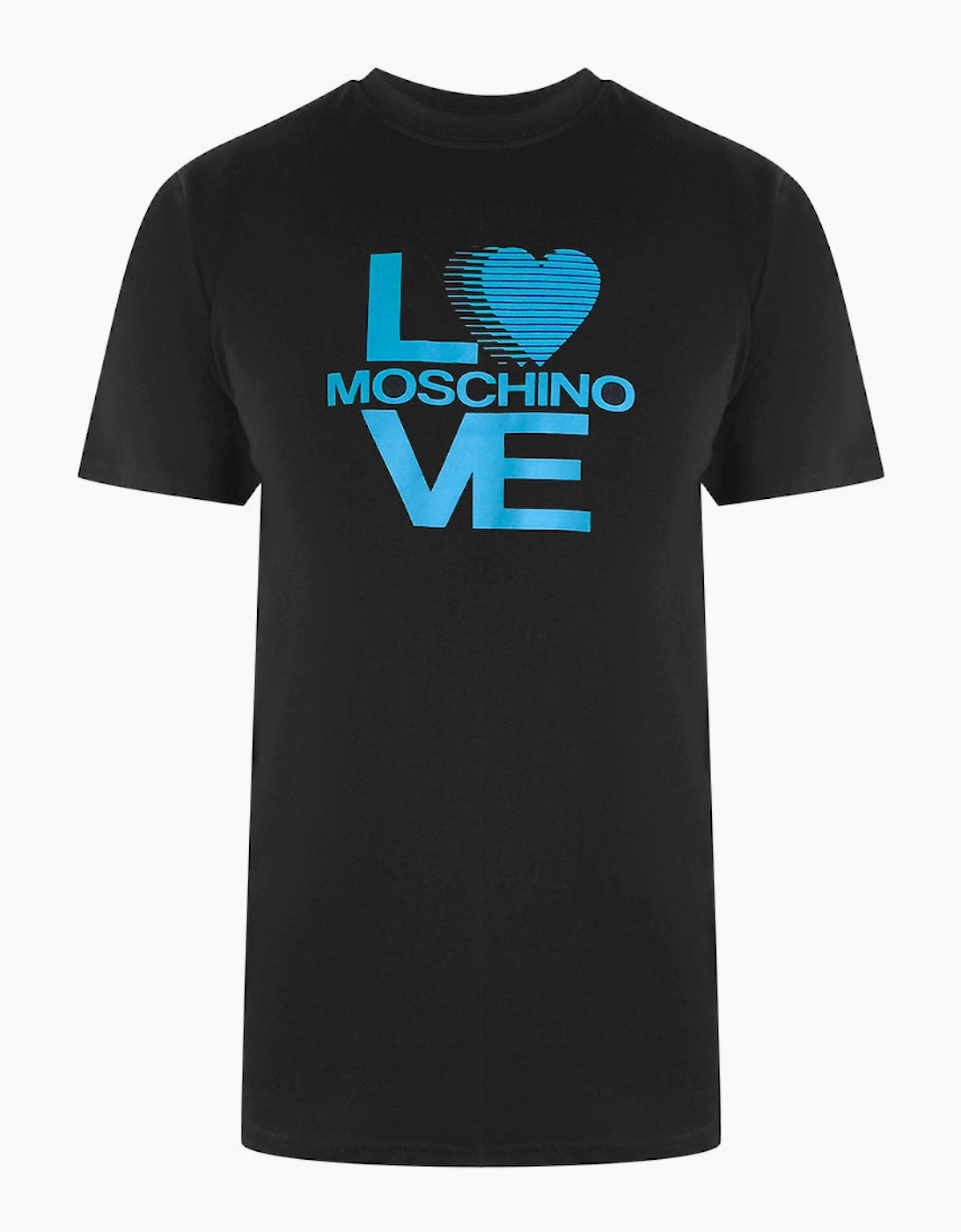 Love Moschino Men's Black Logo T-Shirt  44 Xxl