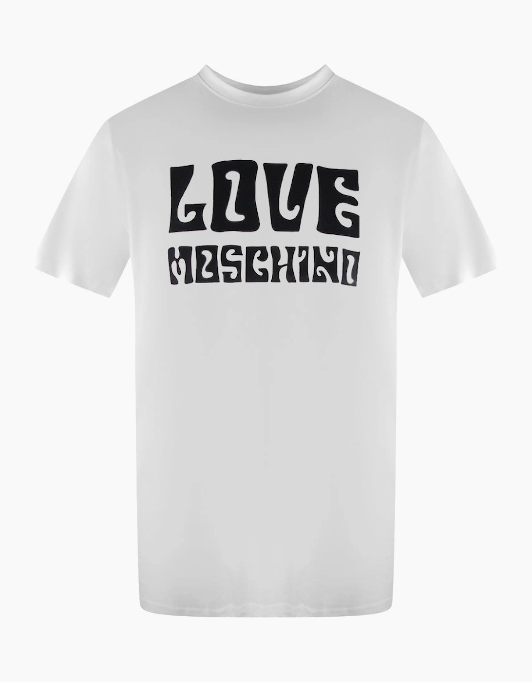 Love Moschino Men's White Logo T-Shirt  42 Xl