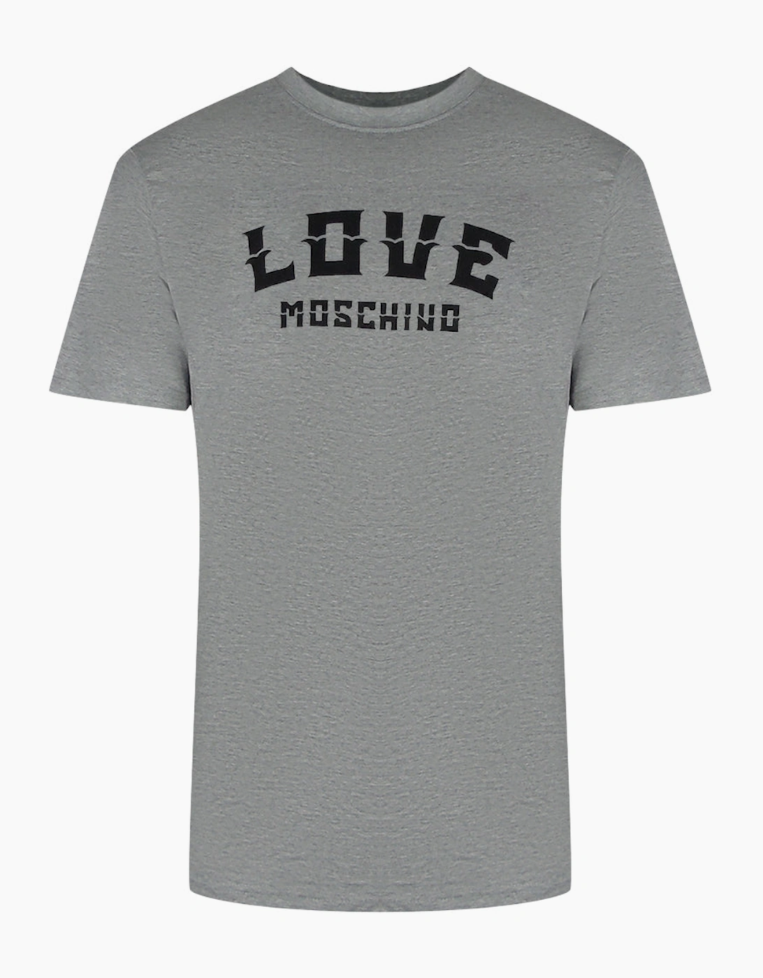 Love Moschino Men's Grey Bold Logo T-Shirt  42 Xl