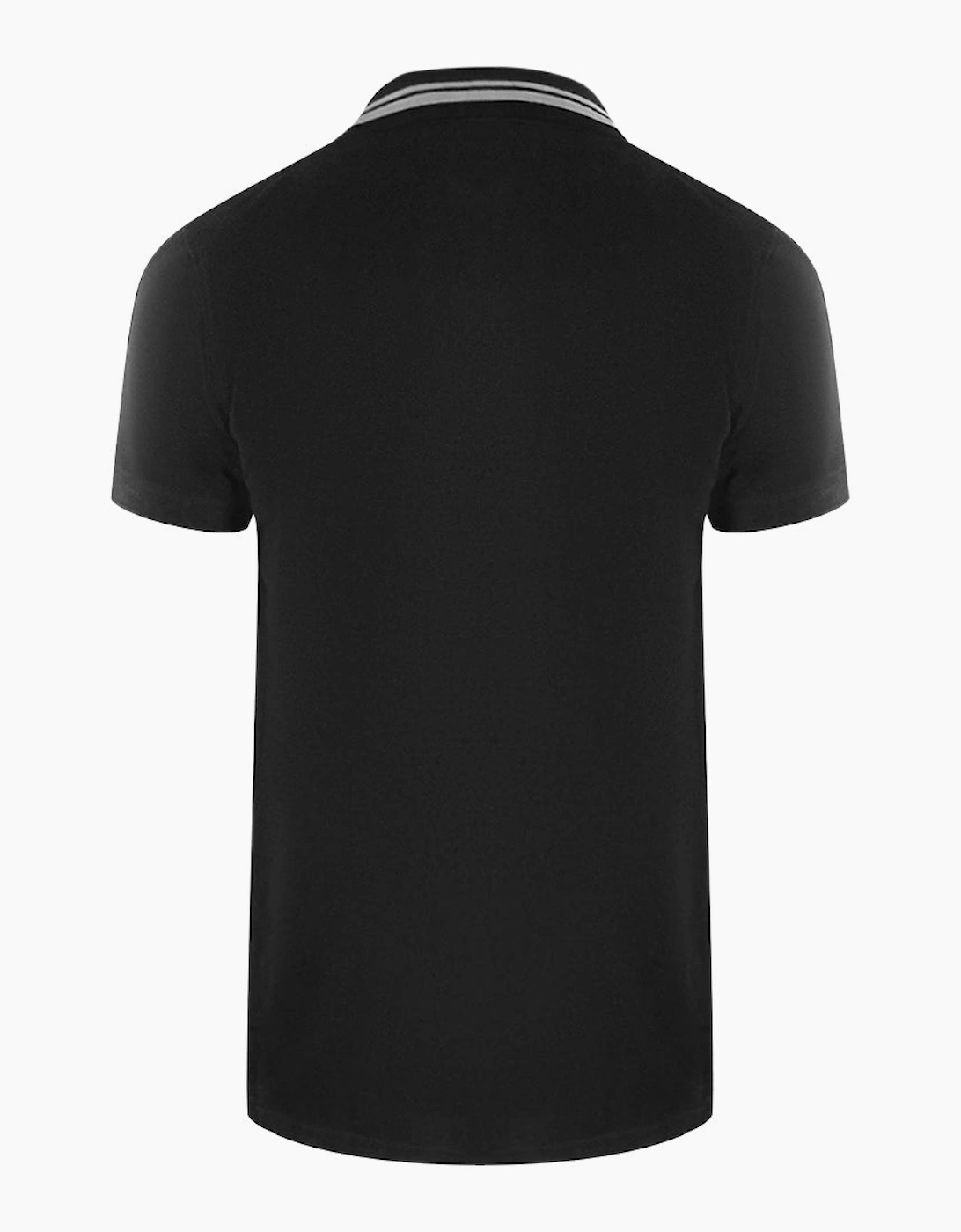 Box Logo Black Polo Shirt