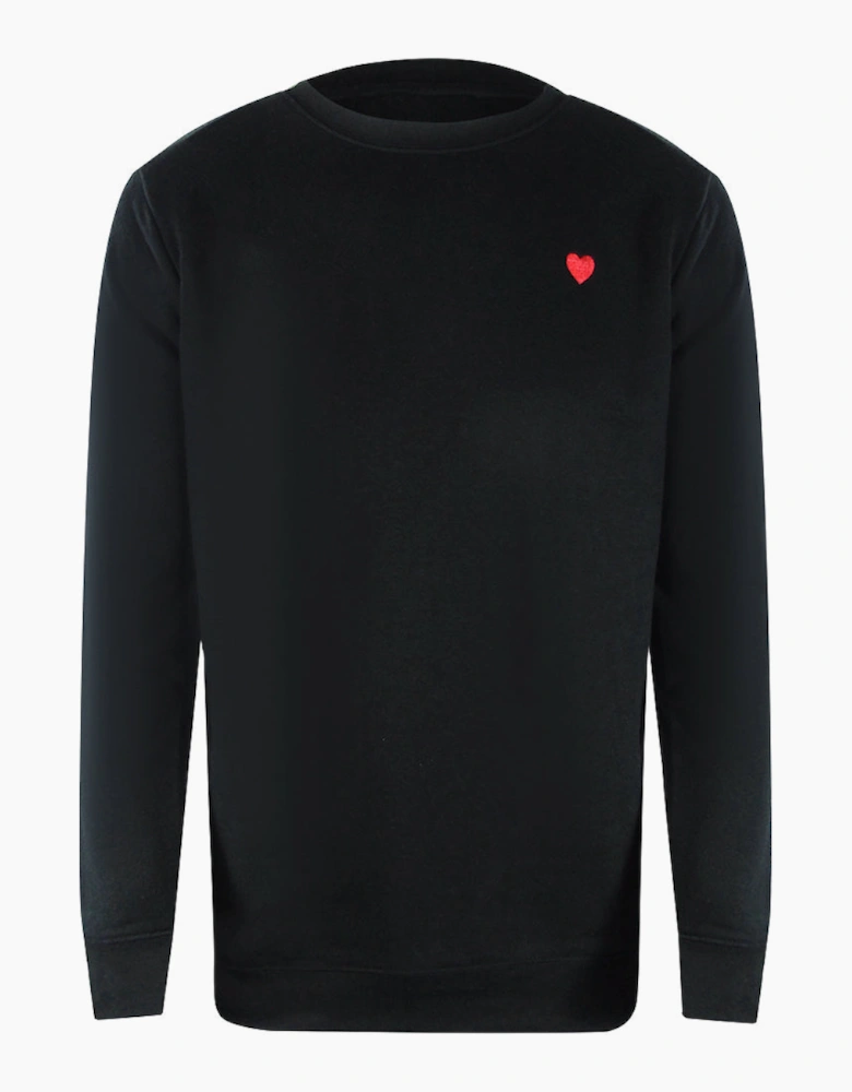 Small Heart Logo Black Sweatshirt