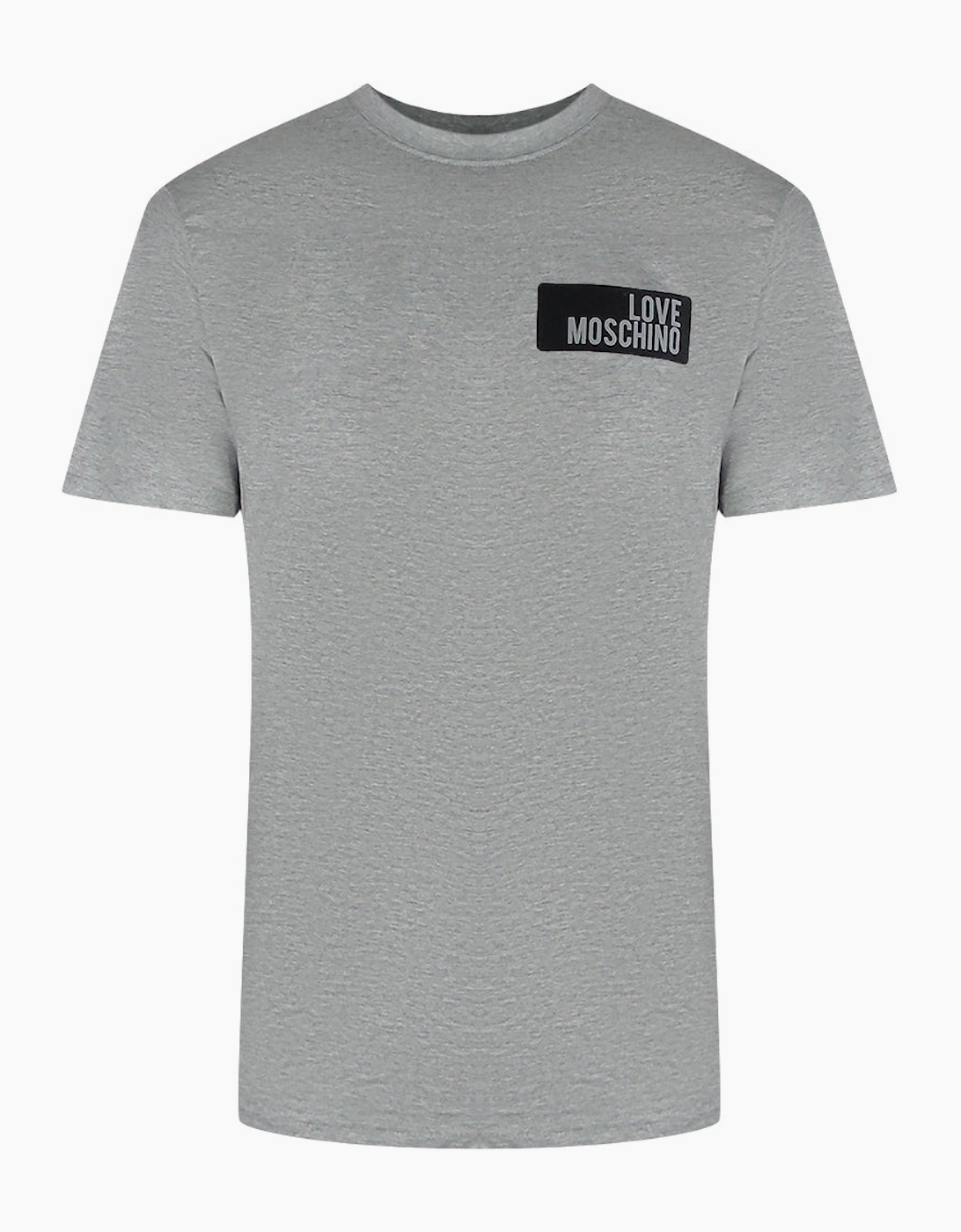 Love Moschino Men's Grey Block Logo T-Shirt  44 Xxl
