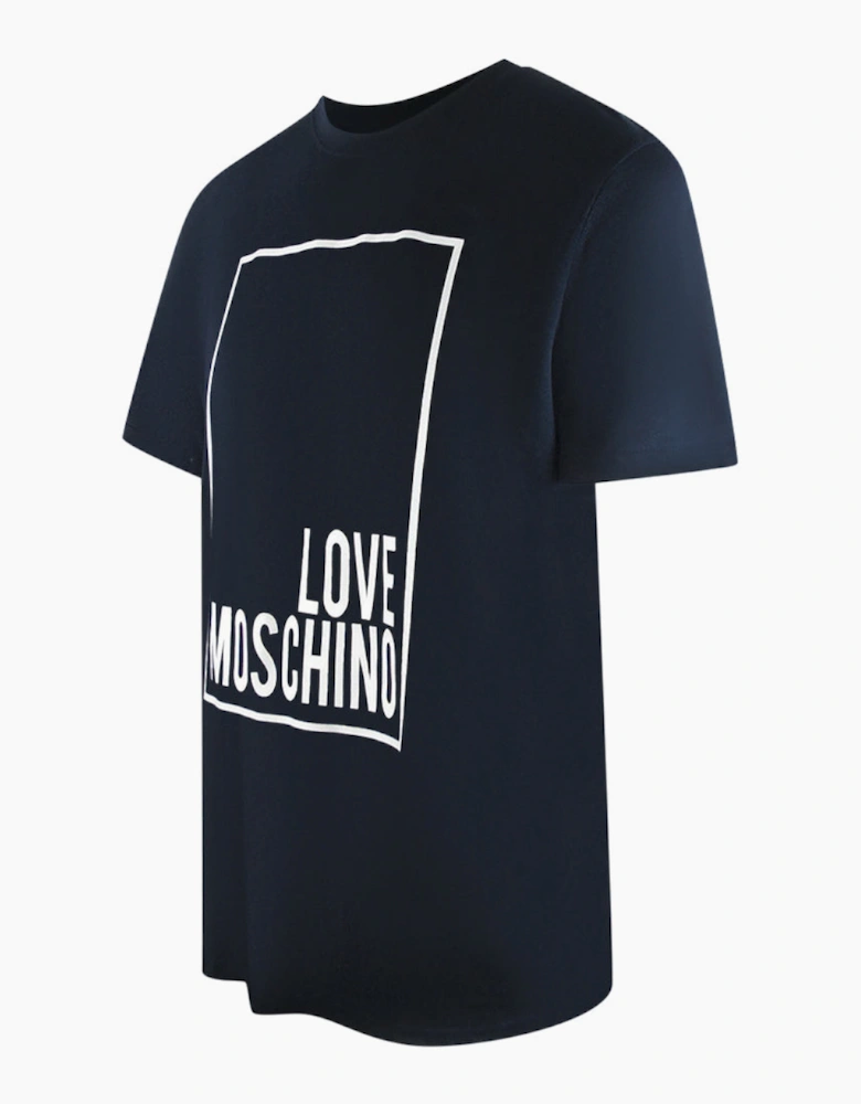 Box Logo Navy Blue T-Shirt