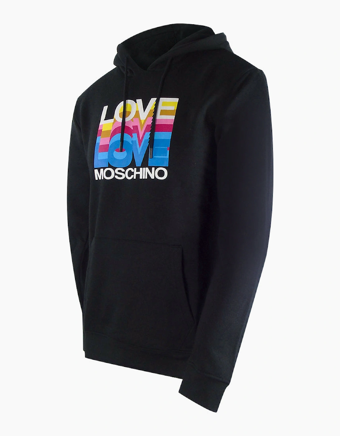 Multi Logo Black Hoodie