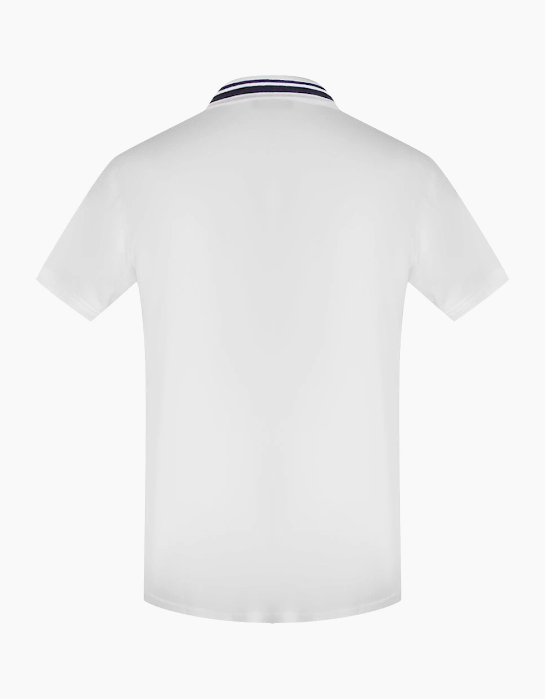 Box Logo White Polo Shirt