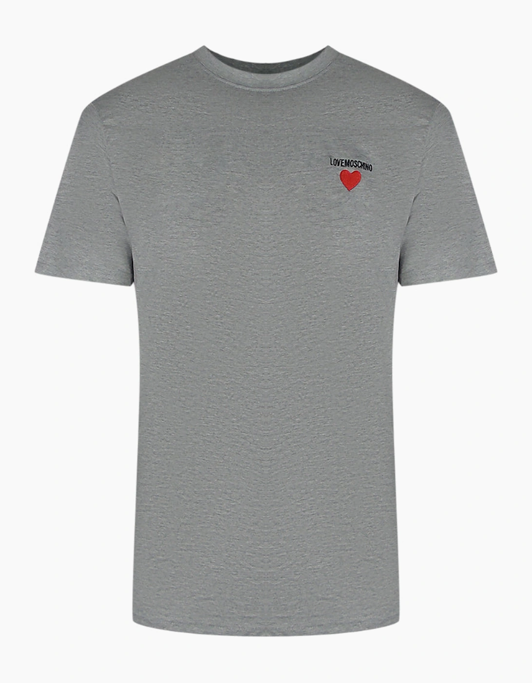 Love Moschino Men's Grey Logo T-Shirt  44 Xxl
