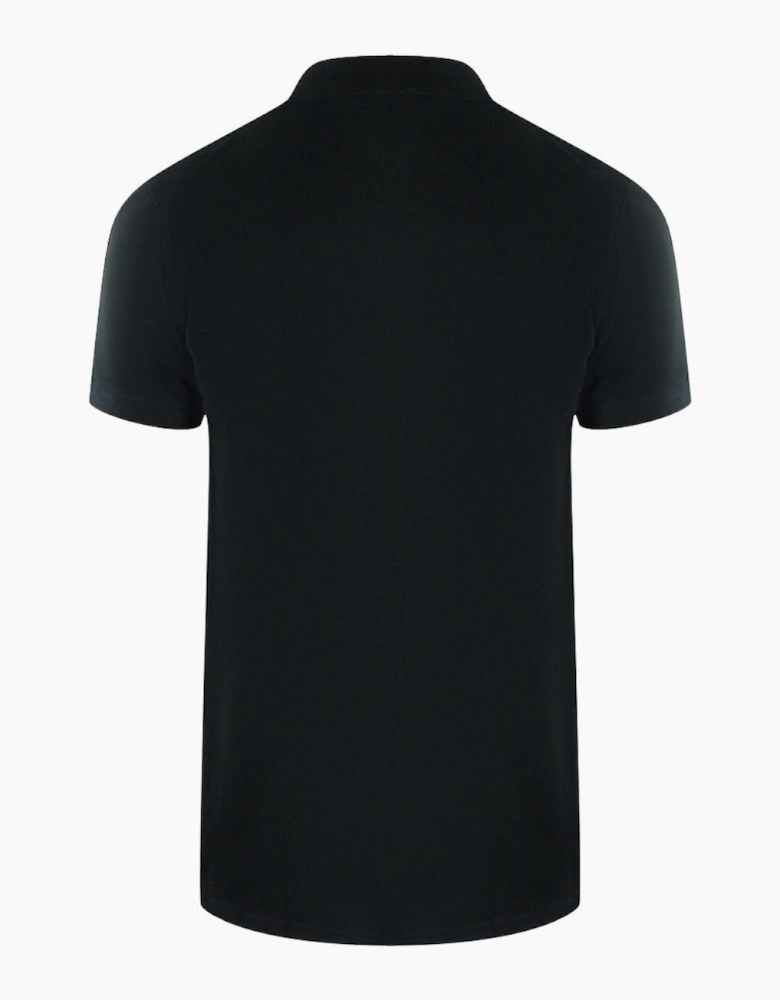 Small Heart Black Polo Shirt