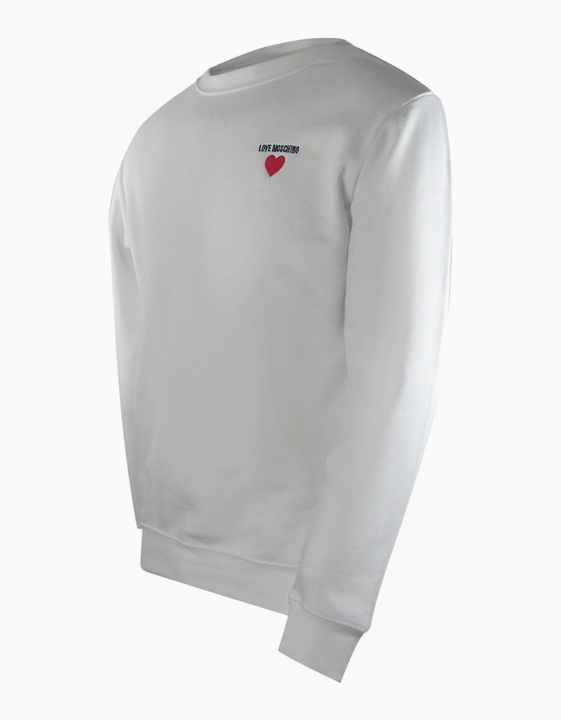 Heart Logo White Sweatshirt