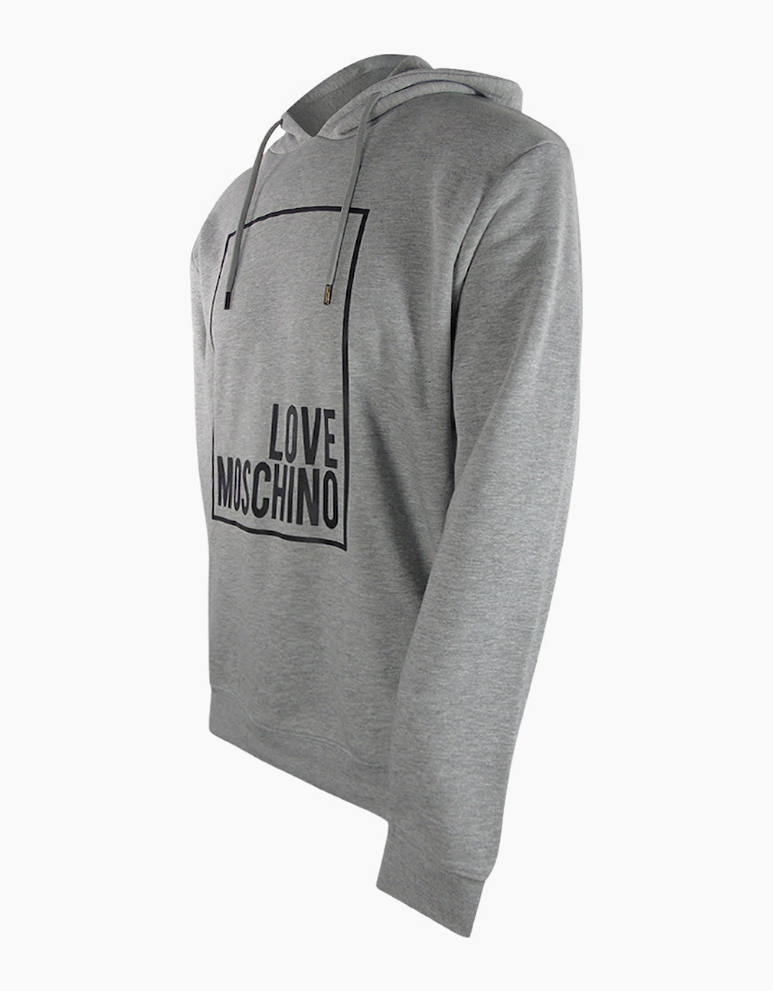 Love Moschino Box Logo Grey Hoodie