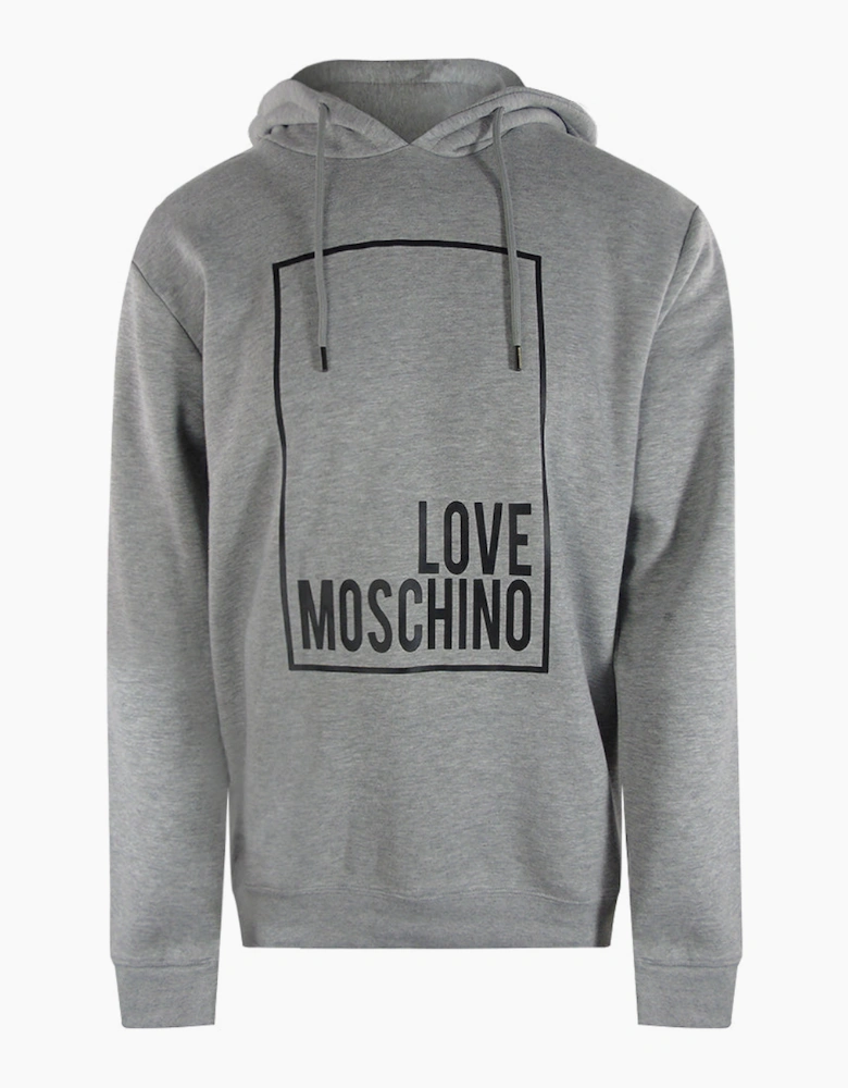 Love Moschino Box Logo Grey Hoodie