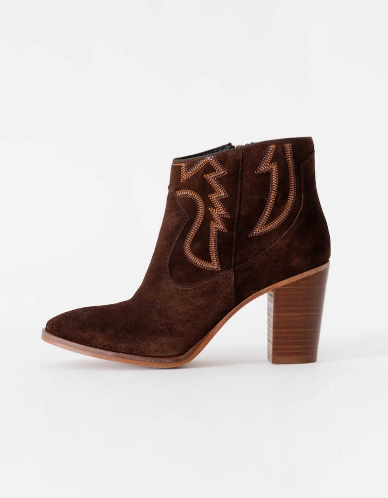 Adele Womens Suede Ankle Boots