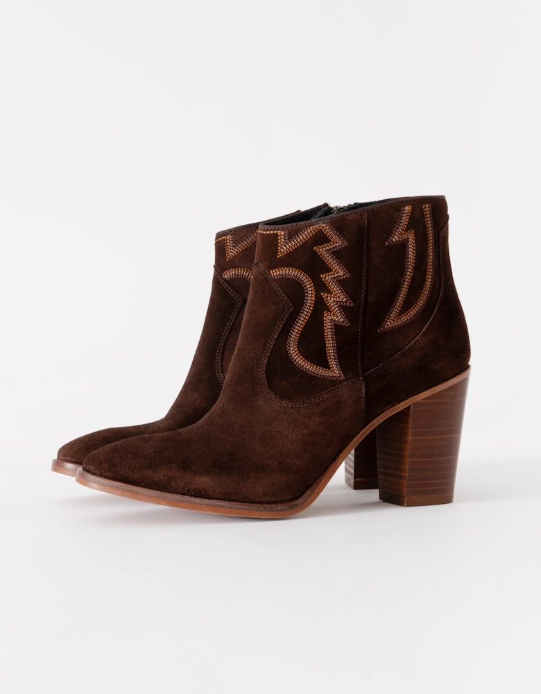 Adele Womens Suede Ankle Boots