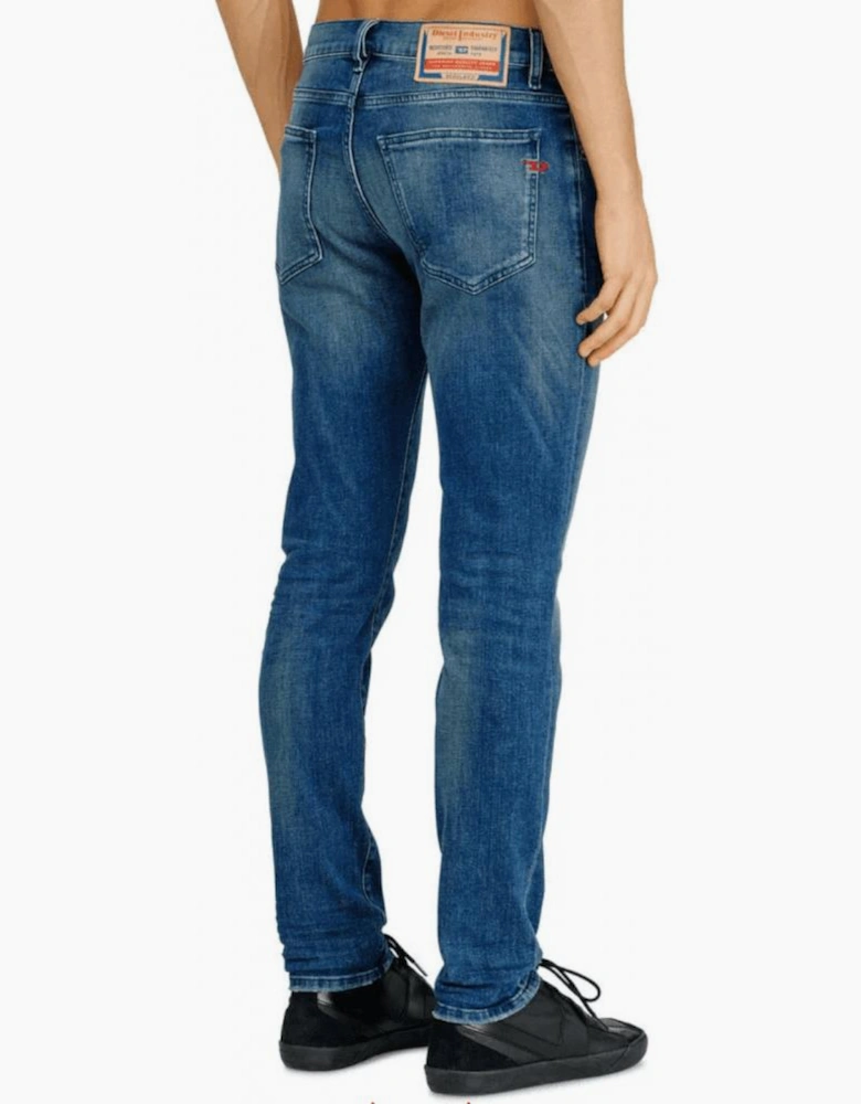 2019 D-Strukt Slim Fit Mid Wash Blue Jeans