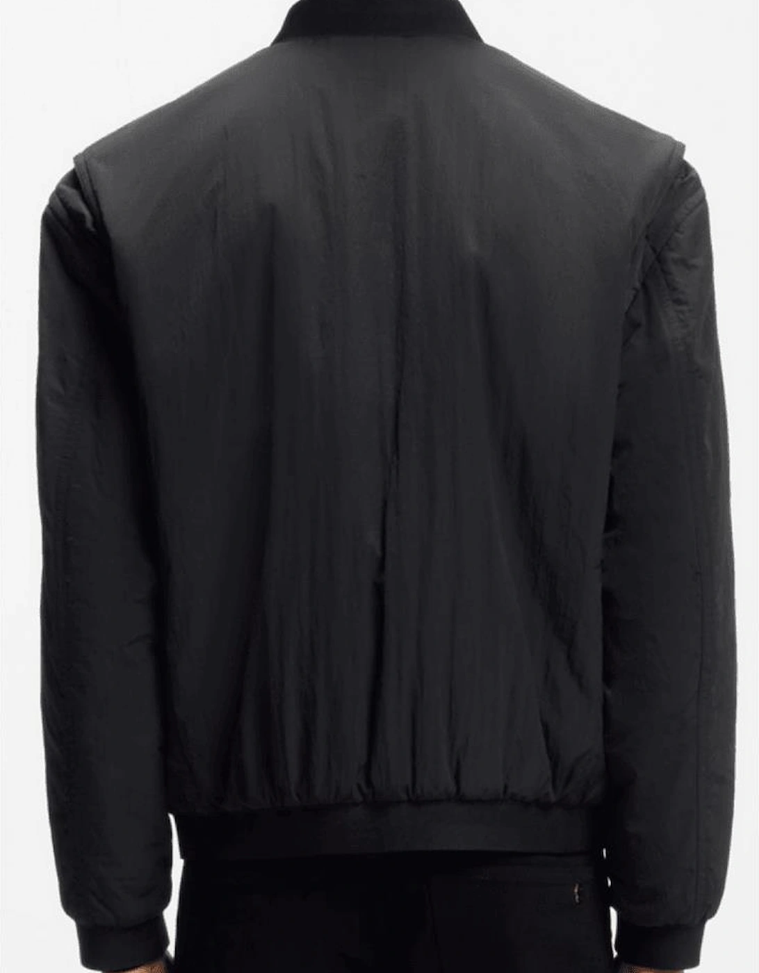 Ovarsi Soft Touch Black Bomber Jacket