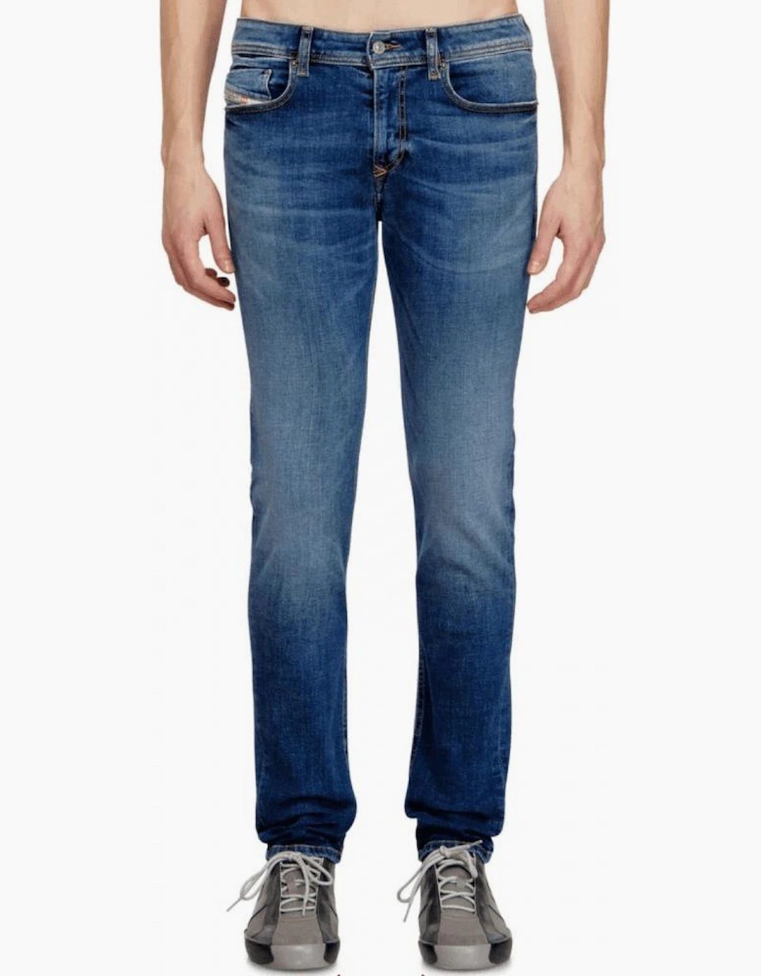 1979 Sleenker Skinny Fit Mid Wash Blue Jeans
