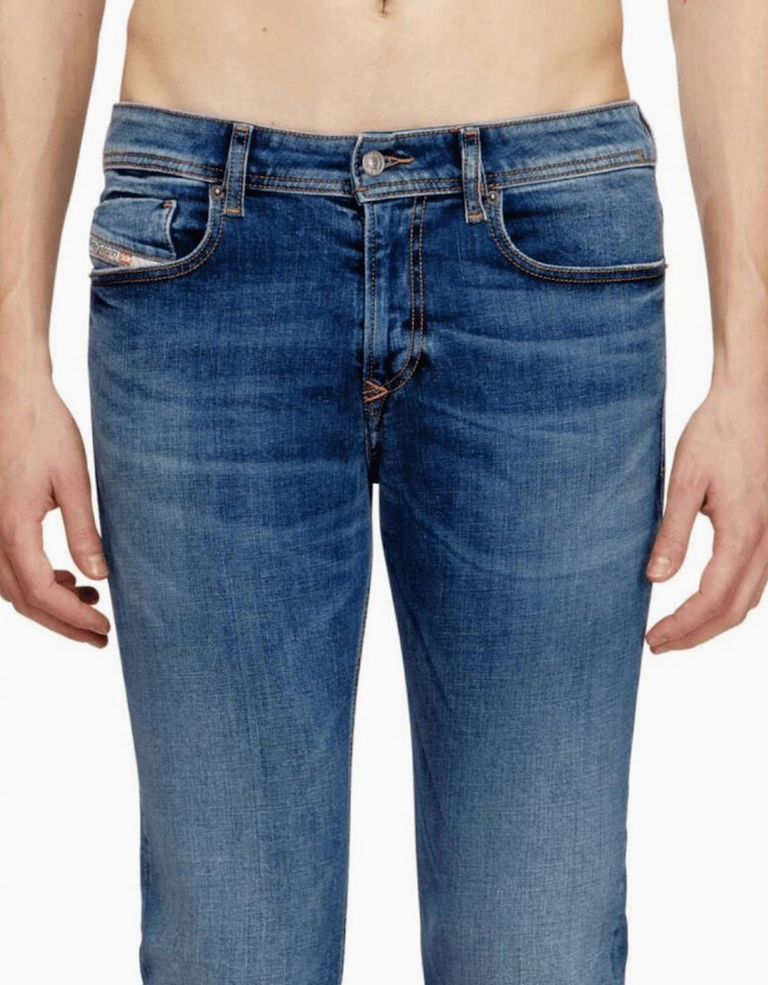 1979 Sleenker Skinny Fit Mid Wash Blue Jeans