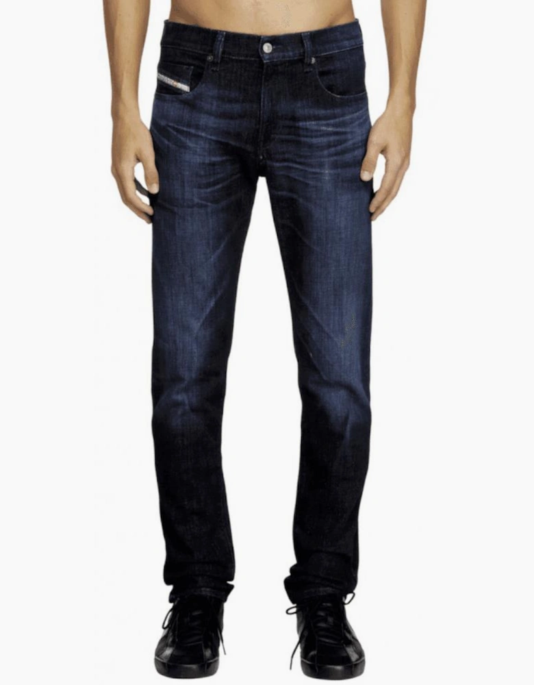 2019 D-STRUKT Slim Fit Dark Blue Jeans