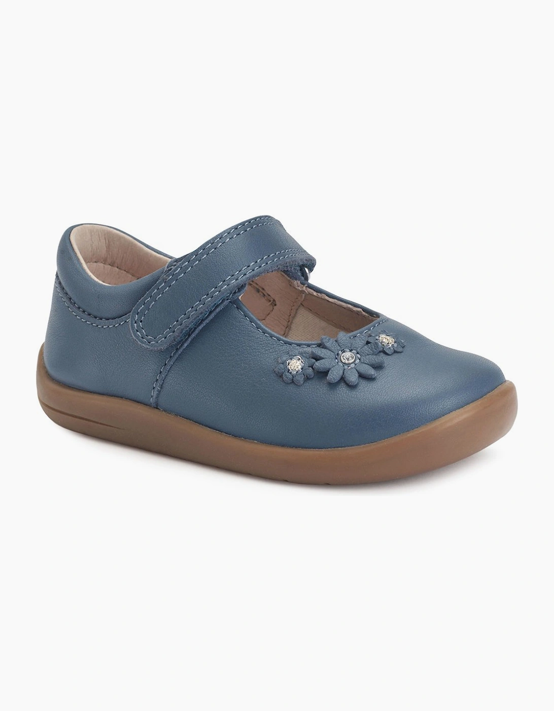 Start-Rite Start-Rite Girl's Fairy Tale Girls First Shoes - Denim Blue Lea