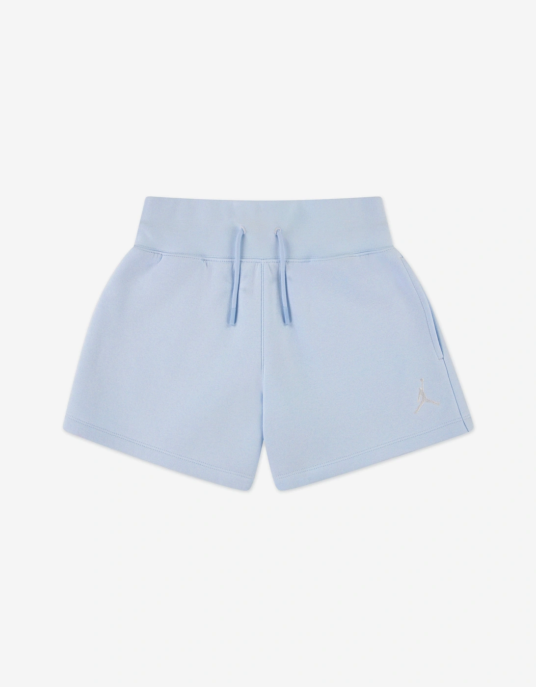 Nike Jordan Girls Blue 'S Jordan Wj Brooklyn Fleece Shorts In - Size: 12 Years/13 Years Kids