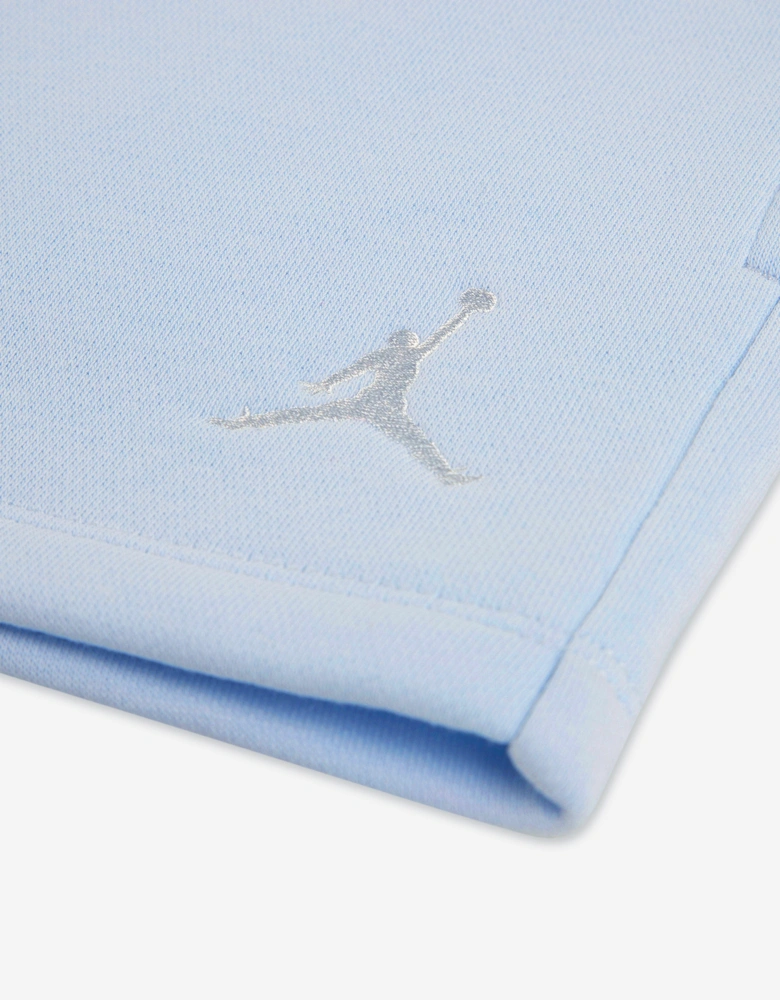 Jordan Girls WJ Brooklyn Fleece Shorts in Blue