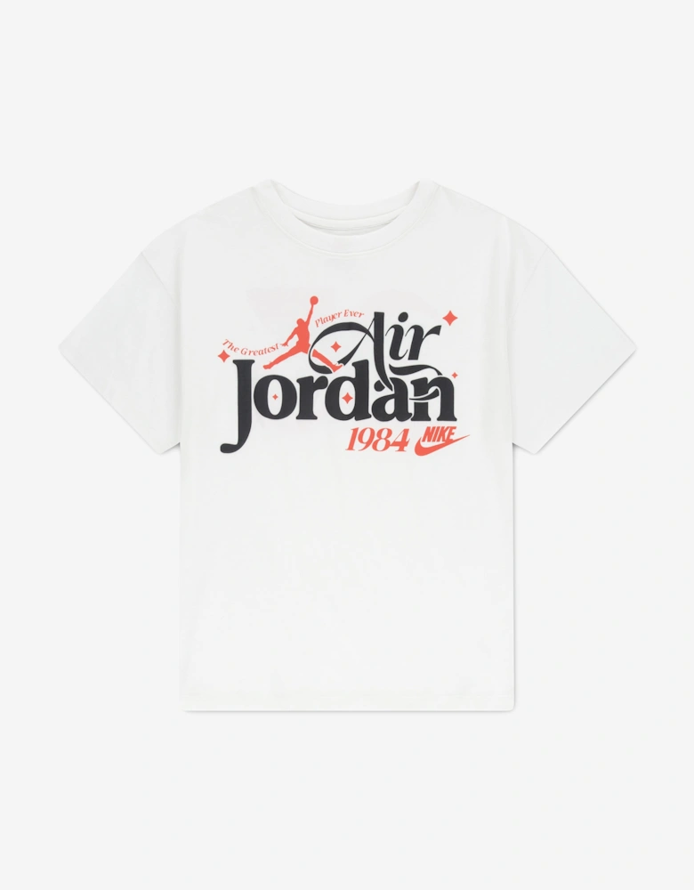 Jordan Girls 84 Dream T-Shirt in Ivory
