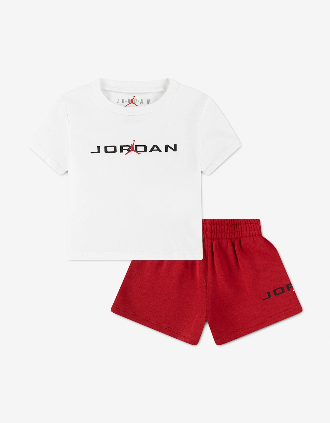 Jordan Baby Boys MJ Stretch HBR Short Set in Red, 6 of 5