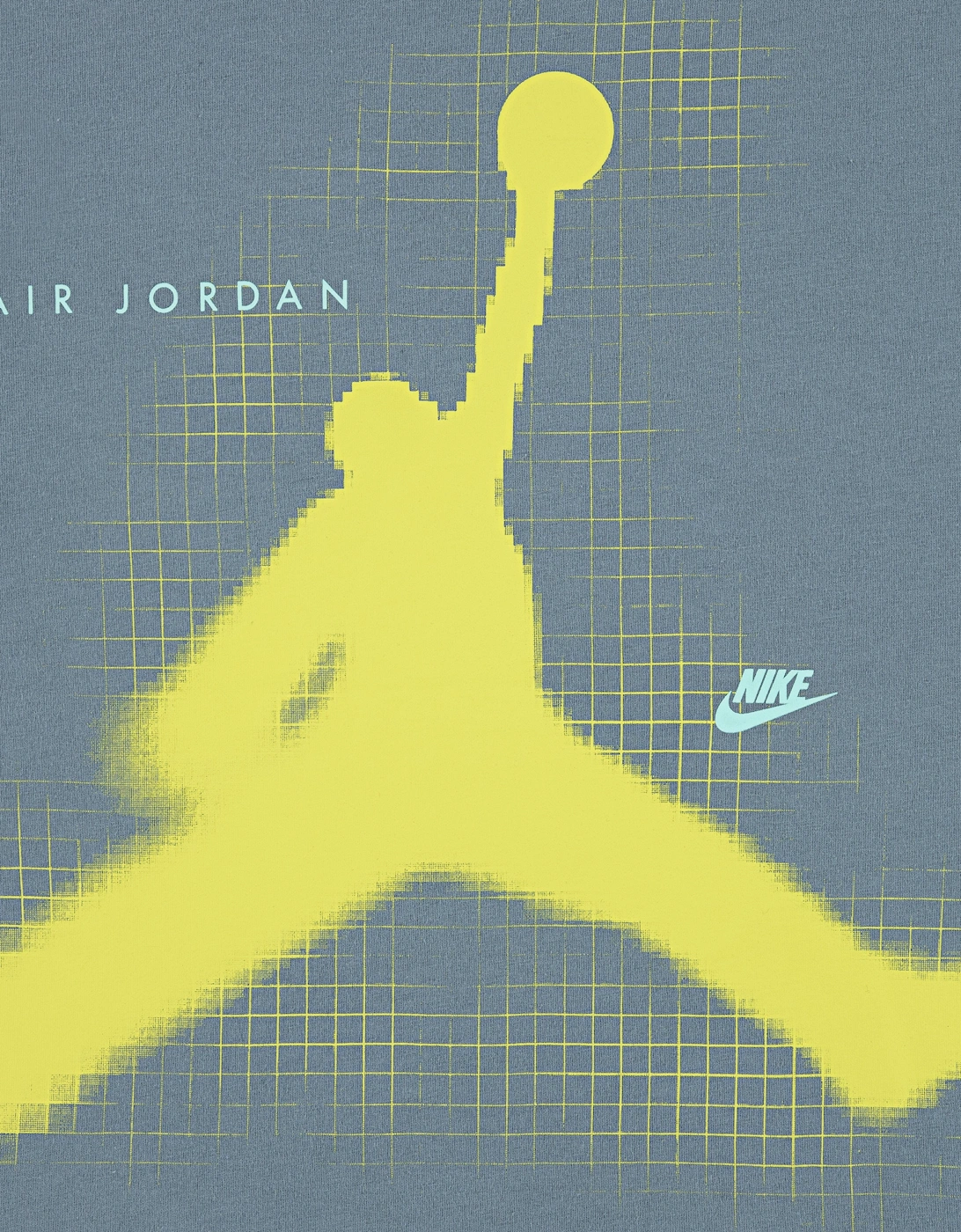 Jordan Boys Jumpman Grid Blur T-Shirt in Grey