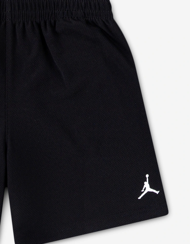 Jordan Boys MJ Brooklyn BL Mesh Short Set in Black