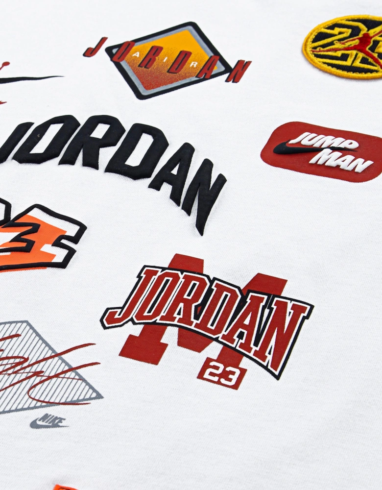 Jordan Boys Dynasty Patch T-Shirt in White