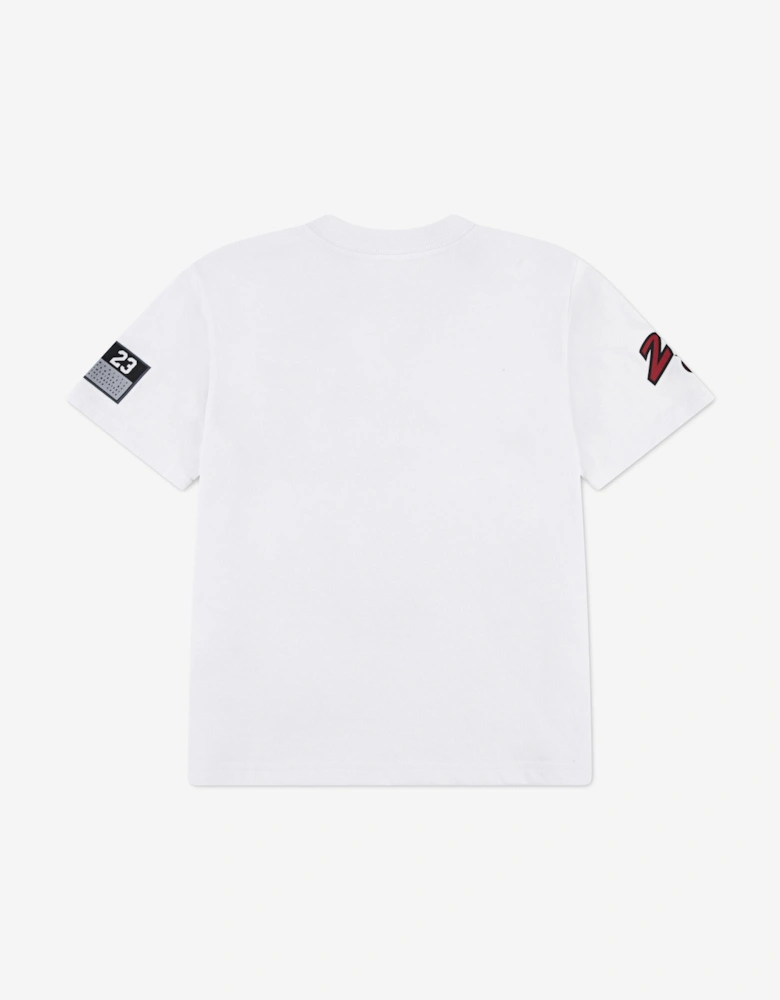 Jordan Boys Dynasty Patch T-Shirt in White