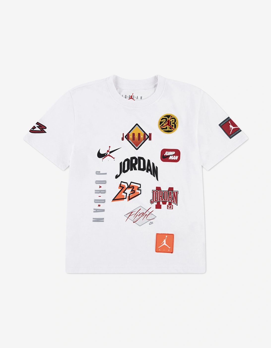 Nike Jordan Boys White 'S Jordan Dynasty Patch T-Shirt In - Size: 12 Years/13 Years Kids