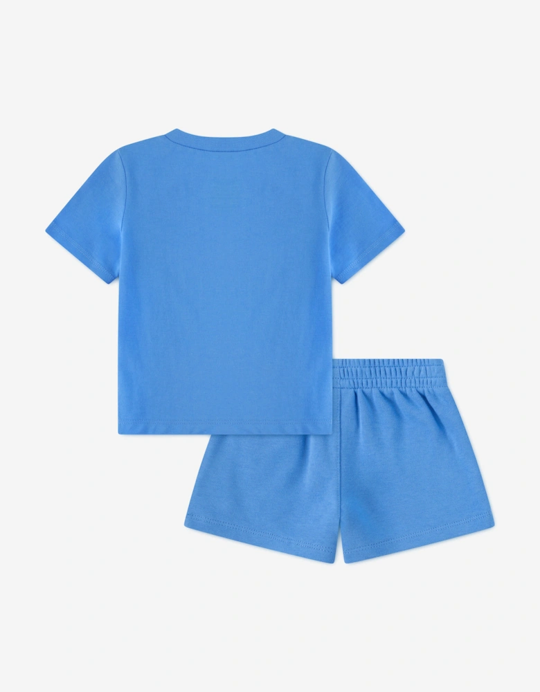 Jordan Baby Boys MJ Brooklyn Essential Fleece Short Set in Blue
