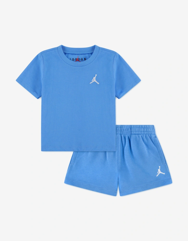Jordan Baby Boys MJ Brooklyn Essential Fleece Short Set in Blue